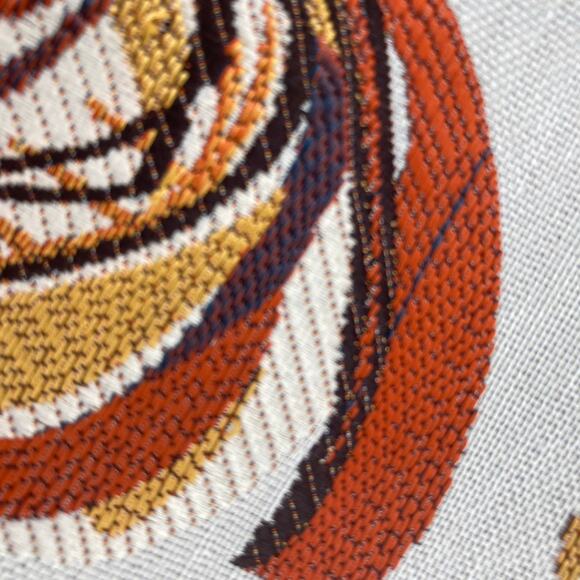 Chicken Throw Pillow Cover (Only) 21 1/2” x 20” Rust Tones Zip Closure - Picture 4 of 9